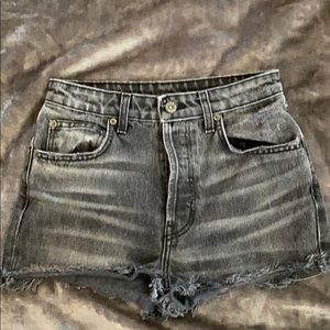 Carmar Black button up Jean shorts